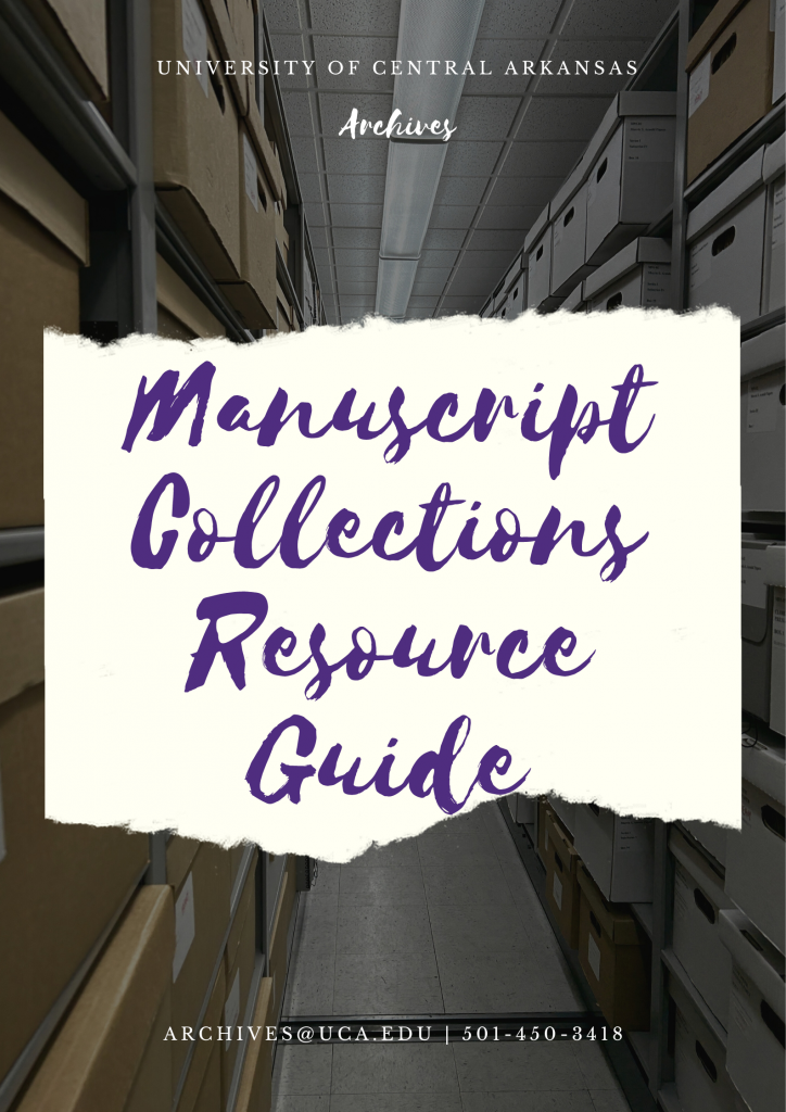 Manuscript Collections Resource Guide