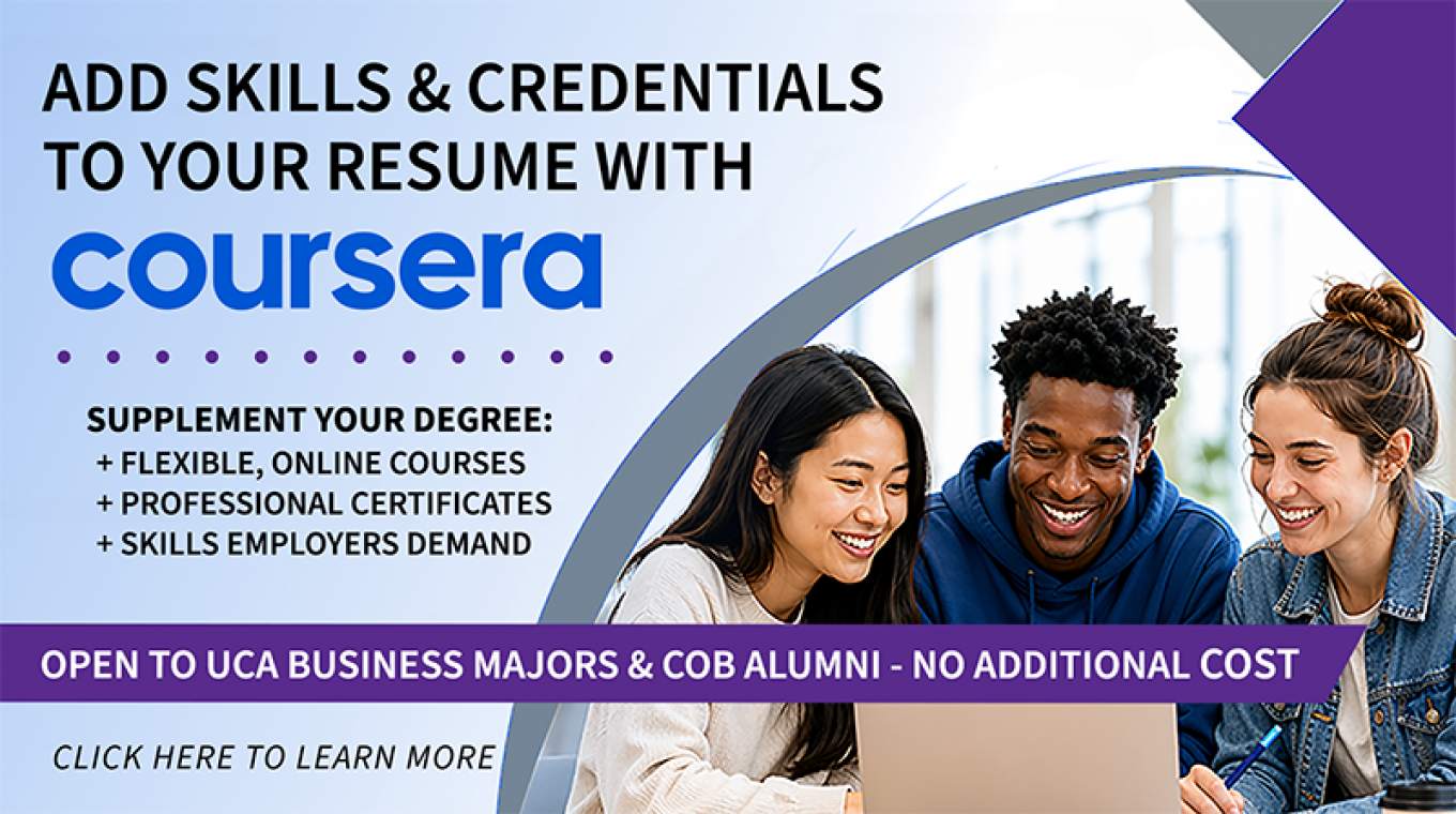 COB Majors and COB Alumni - Enroll in Coursera today