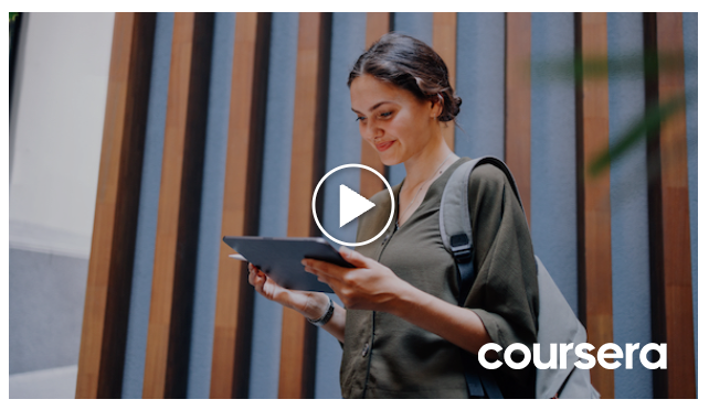 Video link that shows the many benefits of coursera