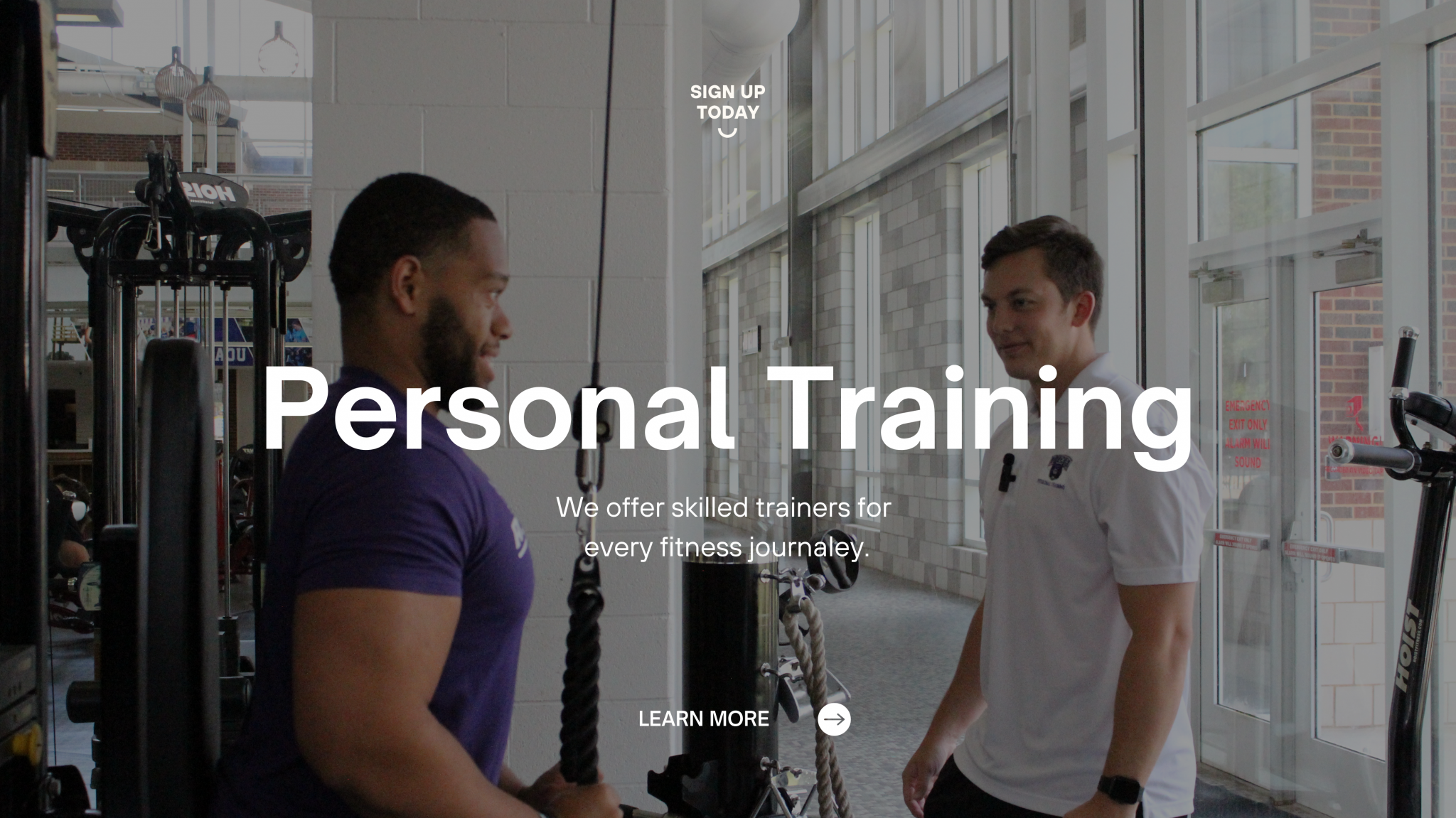 Personal Training Learn more here, in the Thomas C. Courtway Student Recreation Center