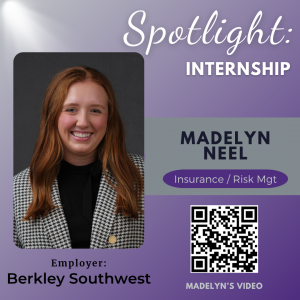 Madelyn Neel, Insurance & Risk Management major, Employer - Berkley Southwest
