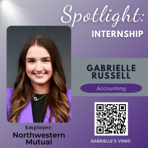Gabrielle Russell, Accounting major, Employer - Northwestern Mutual