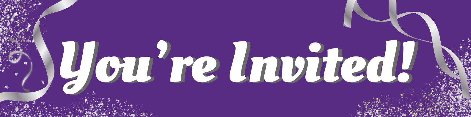 banner text You're Invited!