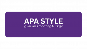 link to APA style guidelines for AI