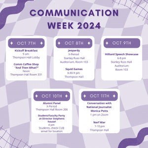 Communication Week 2024 bulletin