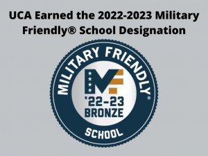 UCA Earns 2022-2023 Military Friendly® School Designation