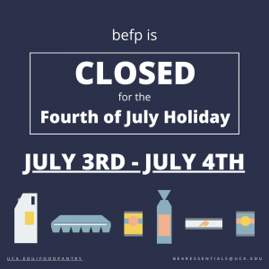 Closed July 3rd & July 4th