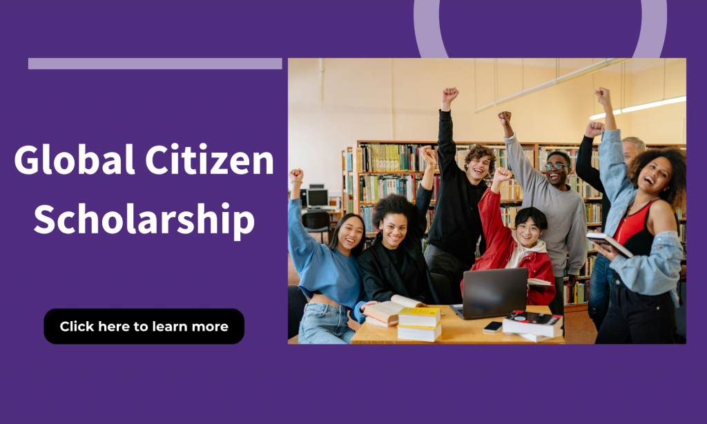 Click banner to learn more about the Global Citizen Scholarship