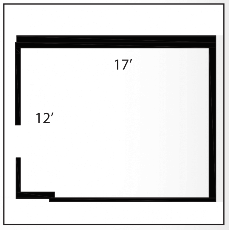 Image; 12 foot by 17 foot floor plan