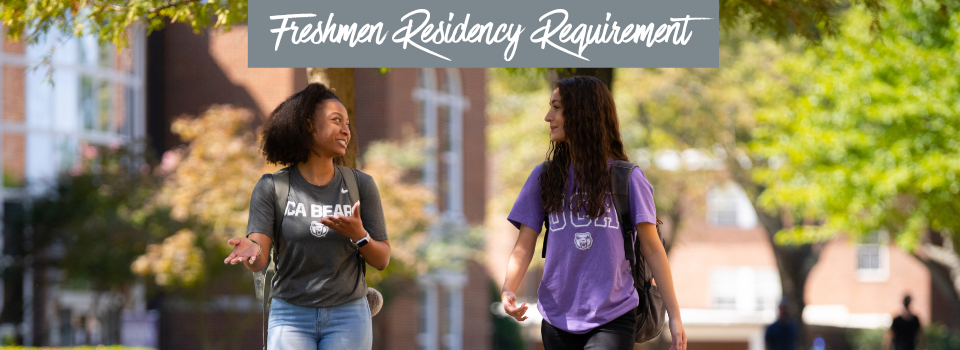 image; link to freshmen residency requirement page