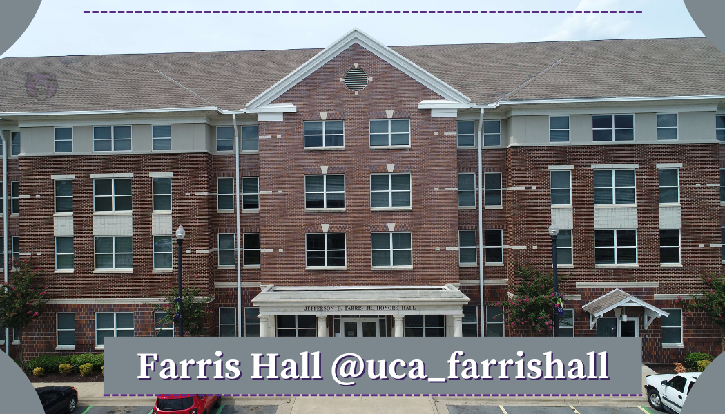 image; link/button to farris hall instagram