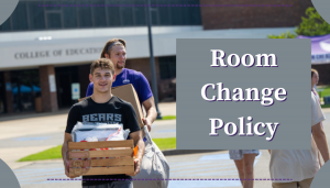 Image; link/button to room change policy page