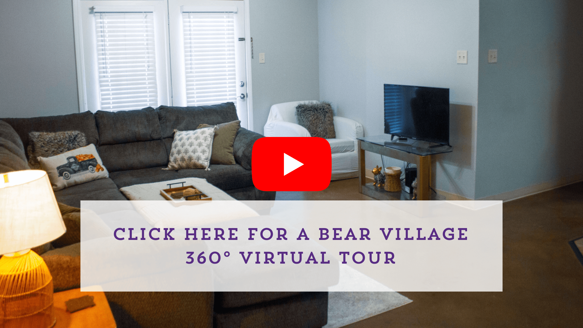 Alt text: click here for a bear village 360 degree virtual tour