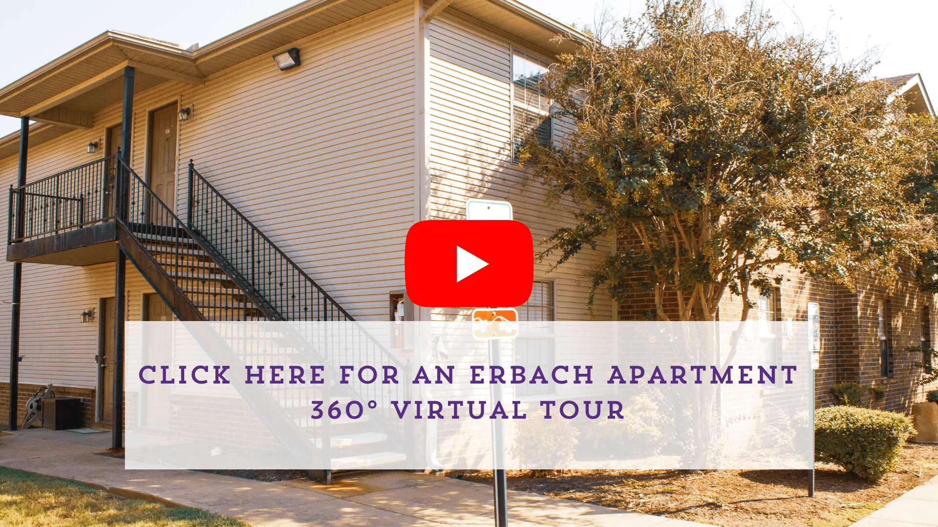 Alt text: click here for an erbach apartments 360 degree virtual tour