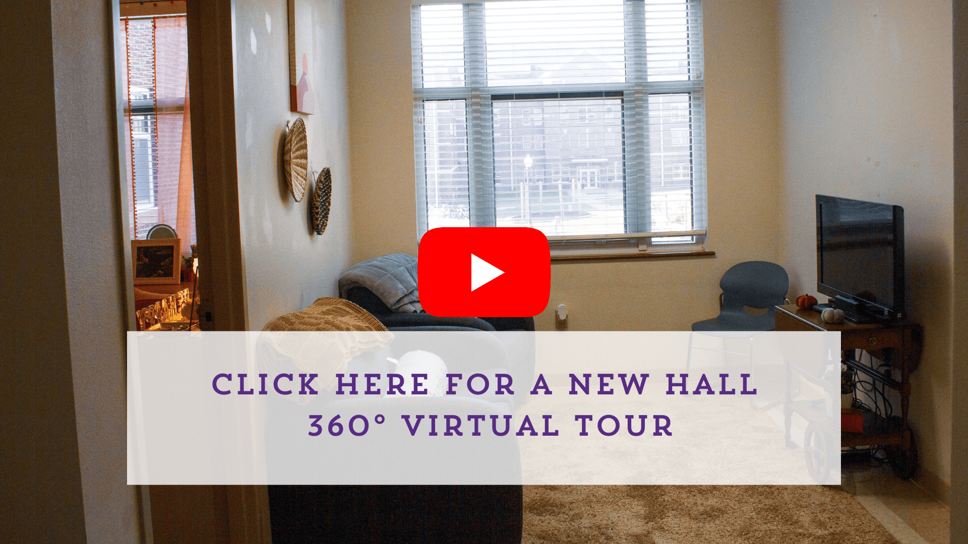 alt text: click here for a new hall 360 degree virtual tour