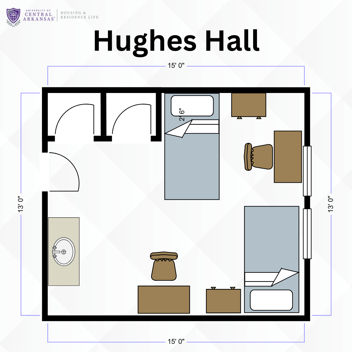 Hughes Hall Floor Plan