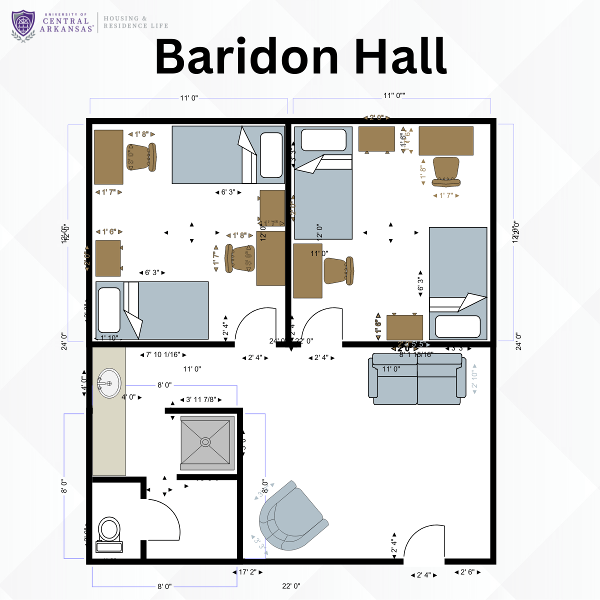 Baridon Hall Floor Plan