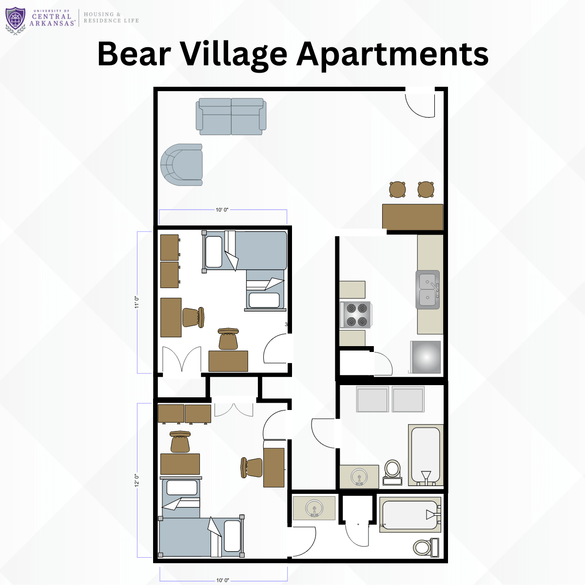 Bear Village Apartments Floor Plan