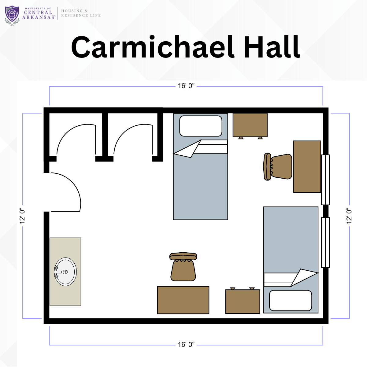 Carmichael Hall Floor Plan