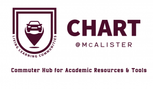 CHART@McAlister LLC logo - Commuter Hub for Academic Resources & Tools