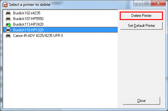 select_delete_printer