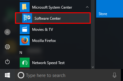 Отсутствует software center windows 10