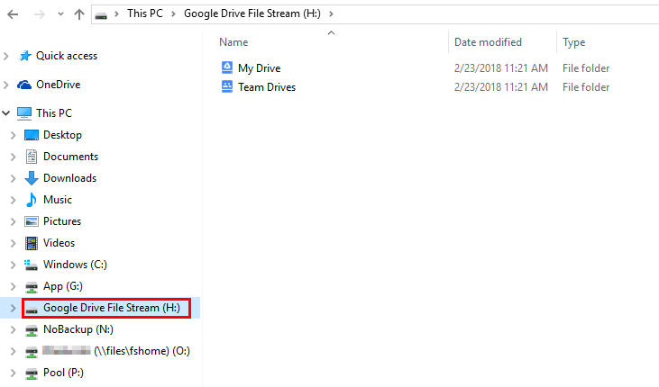 update google drive file stream