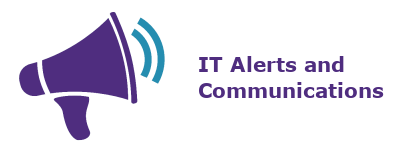 Banner image for IT Alerts and Communications