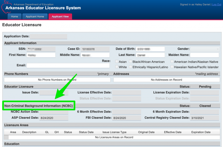 Background Check Status — Office Of Candidate Services