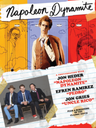 Poster showing Napoleon Dynamite cast to speak