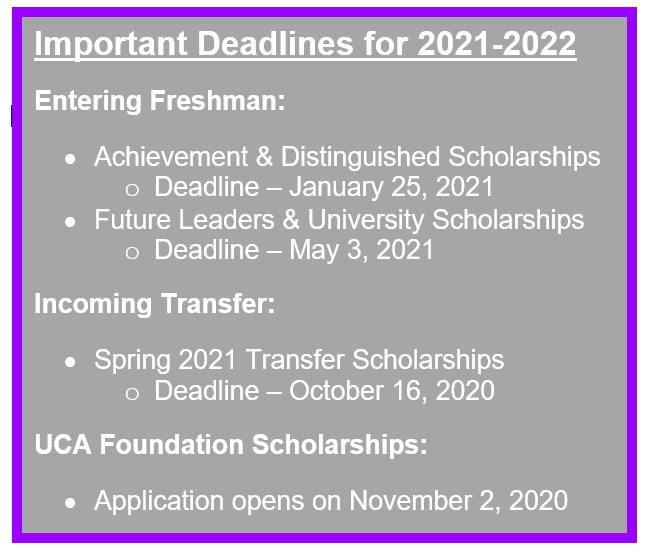 Scholarships — UCA