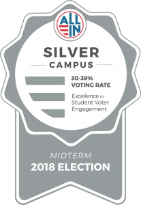 All-In Campus Democracy Challenge Silver Campus 2018 Midterm Election