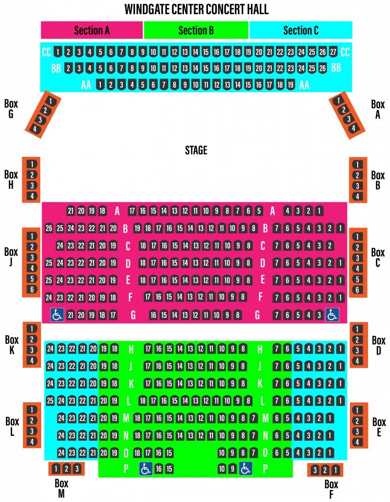 Windgate Seating Chart 
