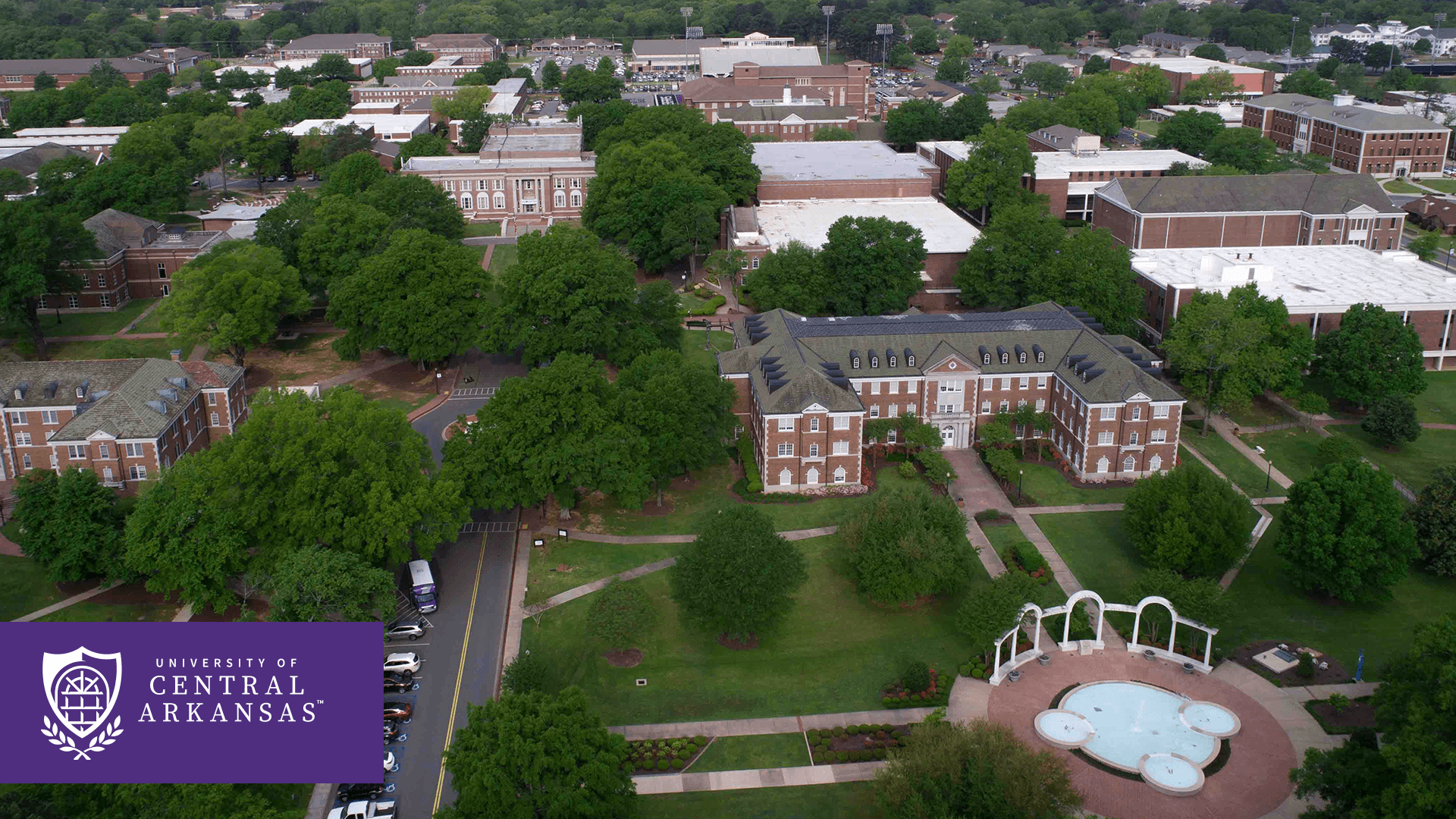 Zoom Background - Aerial View of Campus
